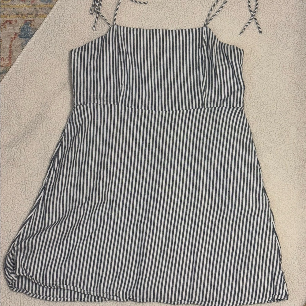 Old Navy Black and White Spaghetti Strap Sundress